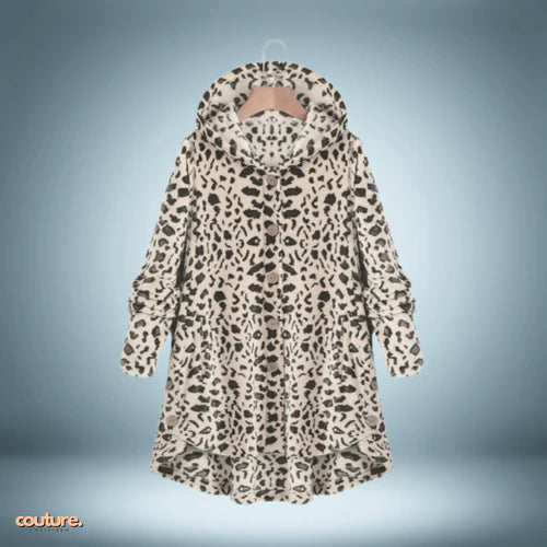 Snuggly Teddy Jacket with Buttons and Hood