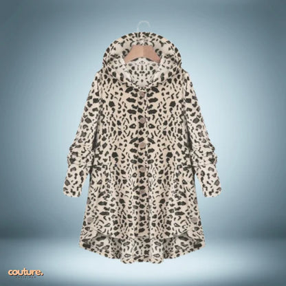 Snuggly Teddy Jacket with Buttons and Hood