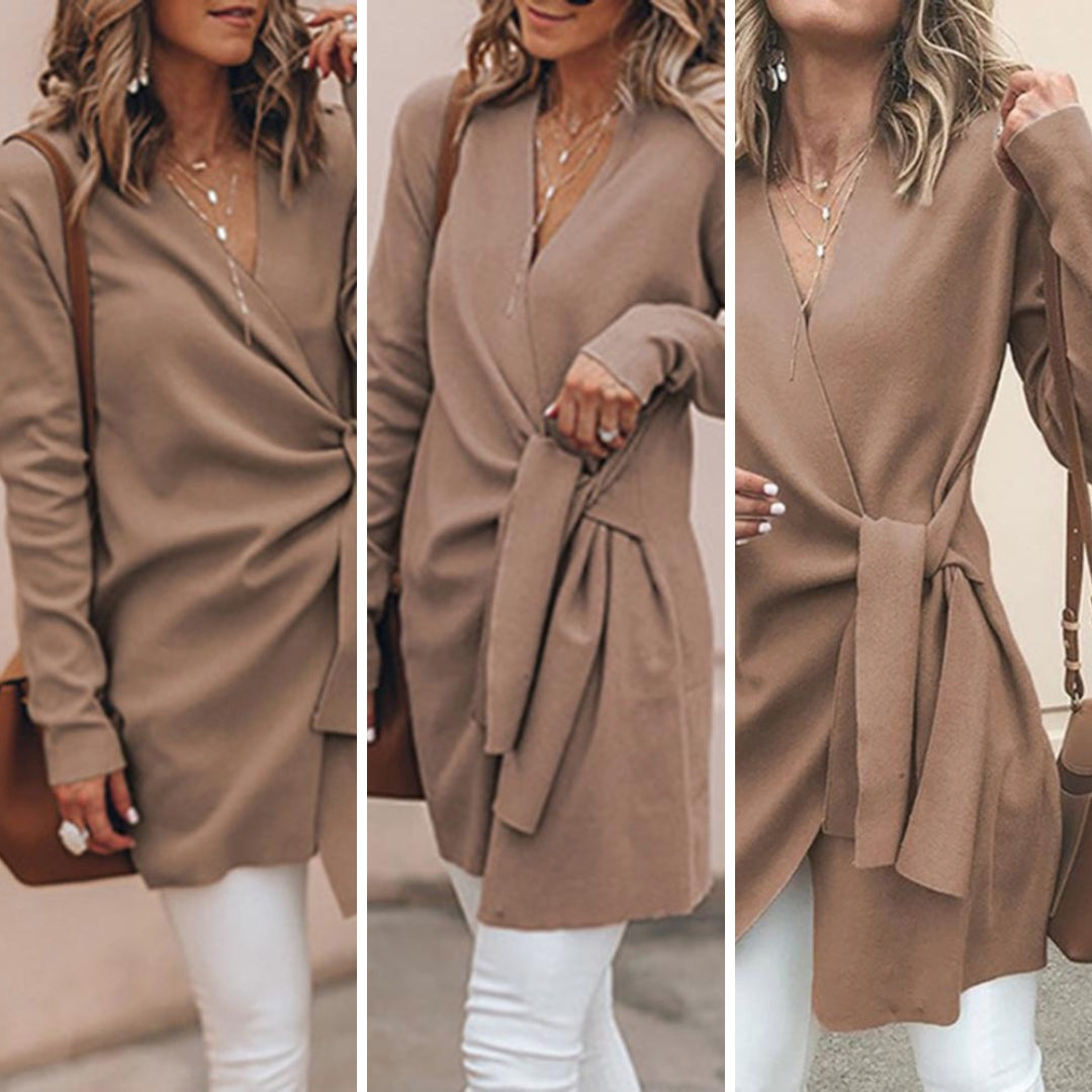Bequeme Strickjacke Großzügig Geschnitten - IdealeKleiden