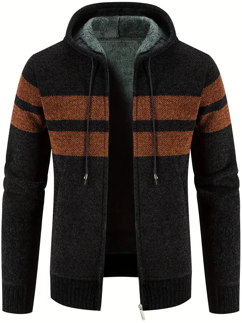 Men's Fleece Jacket Colorful Colorblock