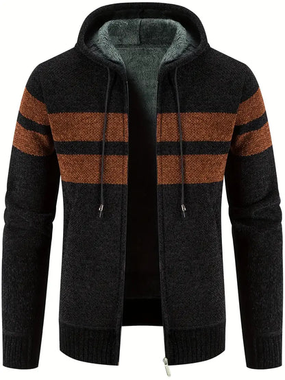 Men's Fleece Jacket Colorful Colorblock