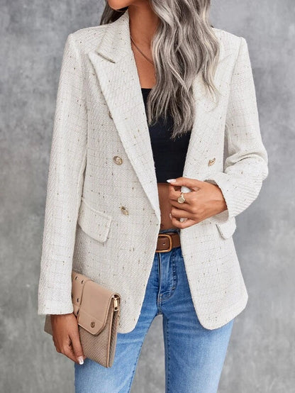 Elegant Women's Double-Breasted Blazer