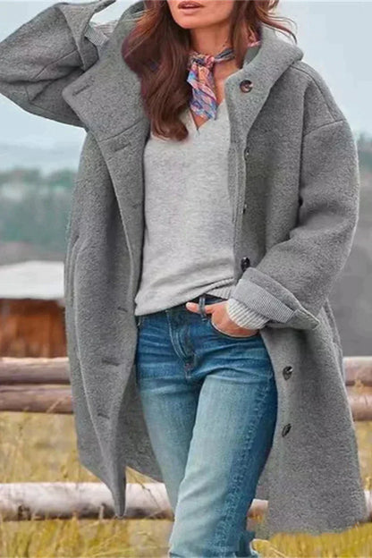 Elegant women's coat Plain Timeless