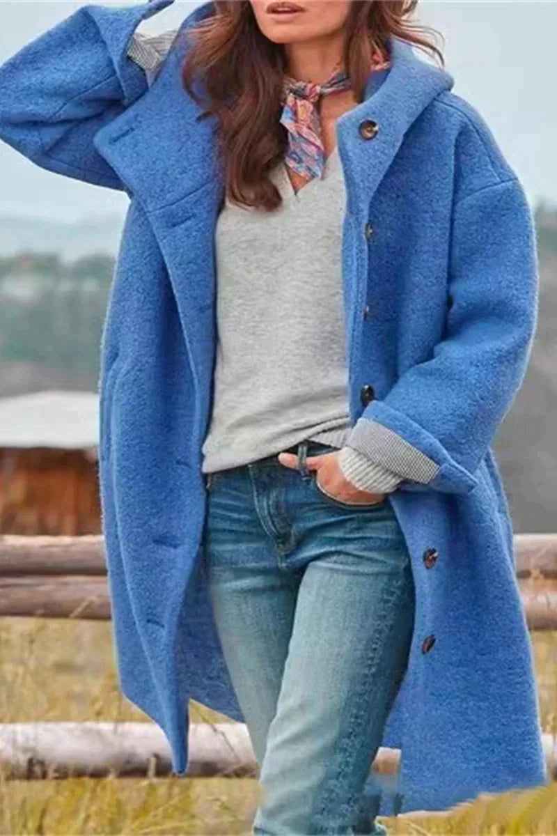 Elegant women's coat Plain Timeless