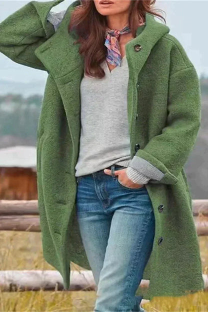 Elegant women's coat Plain Timeless