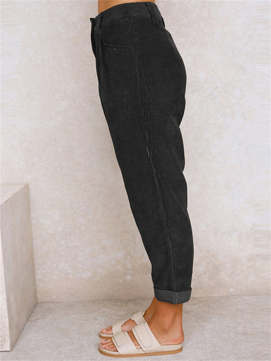 Elegante Damen Hose Gerades Bein Moderne Mode - IdealeKleiden