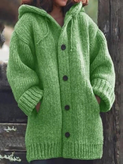 Oversized Warm Hooded Cardigan