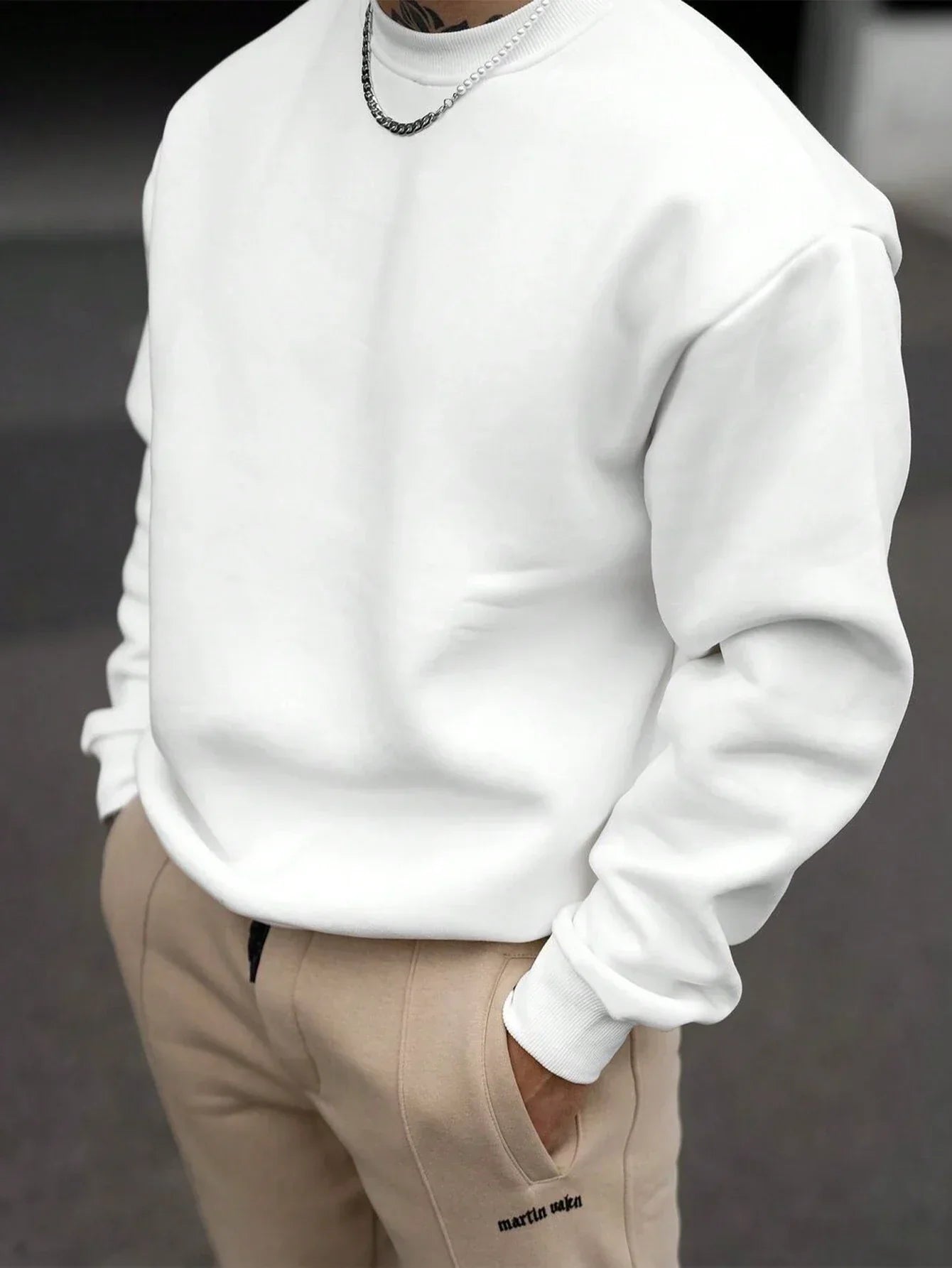 Men's Comfortable Crew Neck Sweatshirt