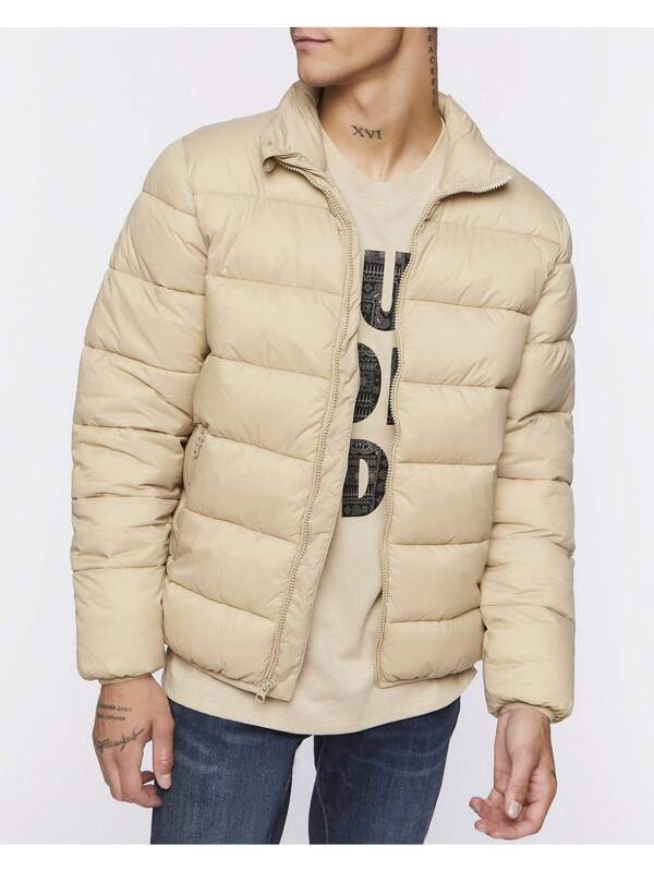 Stylish Puffer Jacket Men Modern