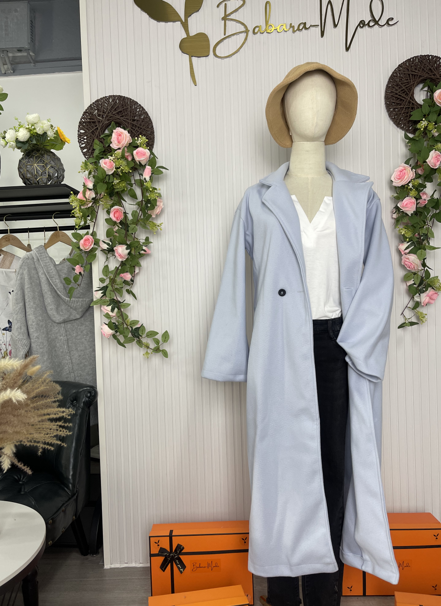 Elegante Damen Trenchcoat Lang - IdealeKleiden