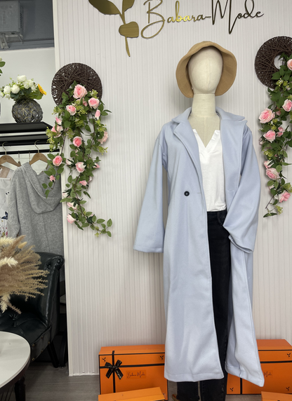 Elegante Damen Trenchcoat Lang - IdealeKleiden