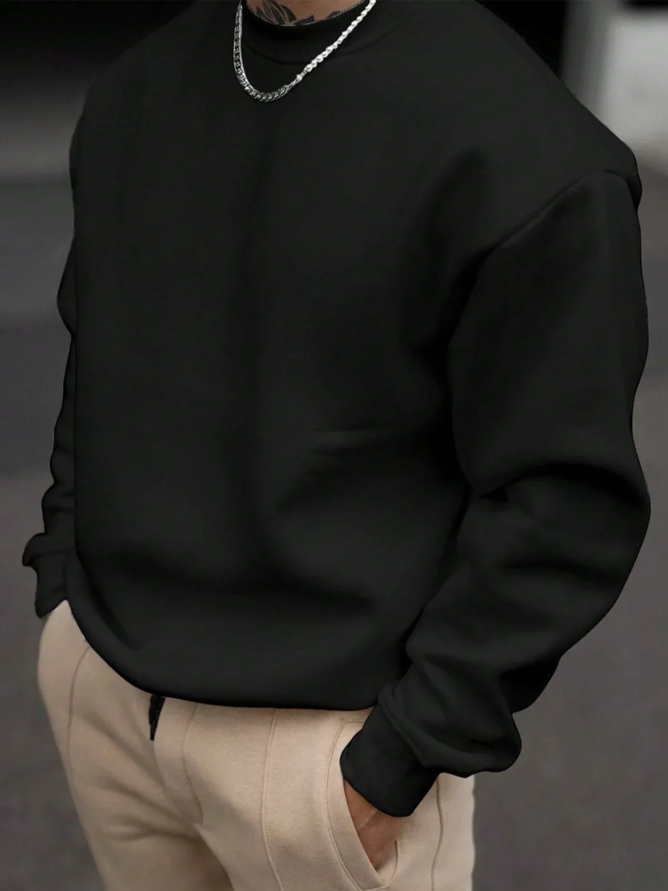 Men's Comfortable Crew Neck Sweatshirt
