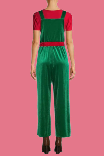 Weihnachts-Overall Wapiti Schneemuster Frauen - IdealeKleiden