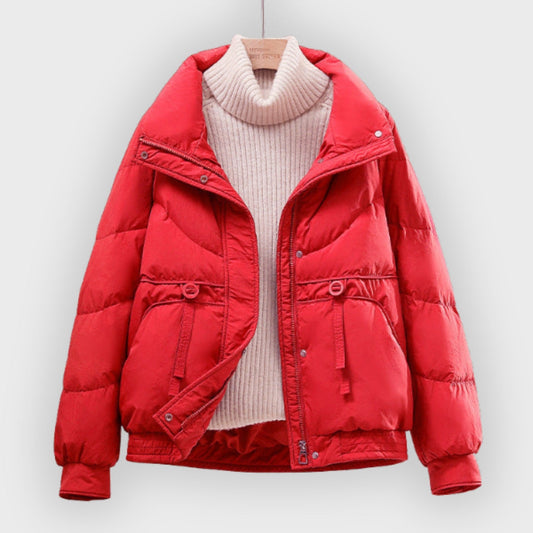 Warmes Winterkleid Pufferjacke Steppdesign - IdealeKleiden