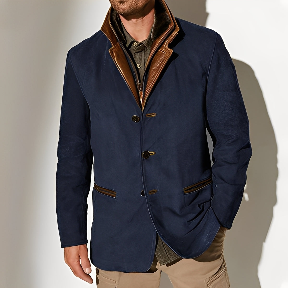 Men's Classic Jacket With Pockets