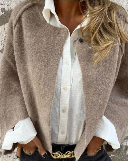 Elegante Wolljacke Damen Luxus Qualität - IdealeKleiden