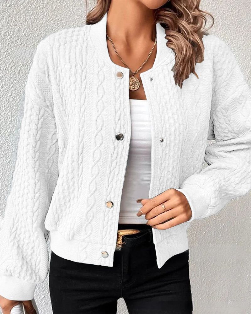 Elegant Women's Modern Button Cardigan
