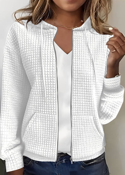 Fashionable Cardigan Women Hood Pockets