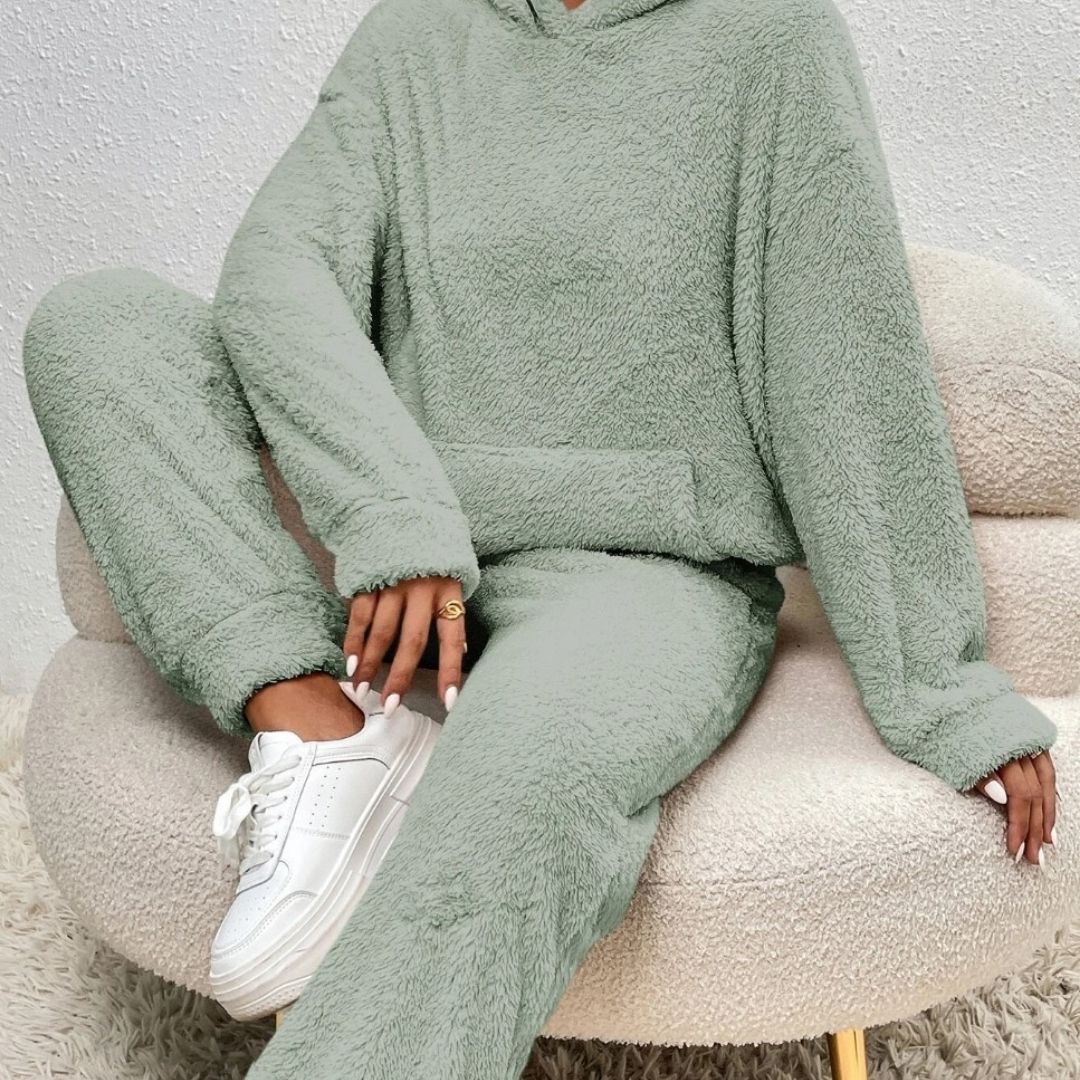 Women's Spring Shop Cozy Hooded Tracksuit Set