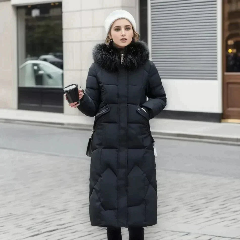 Elegant Women's Faux Fur Luxury Coat