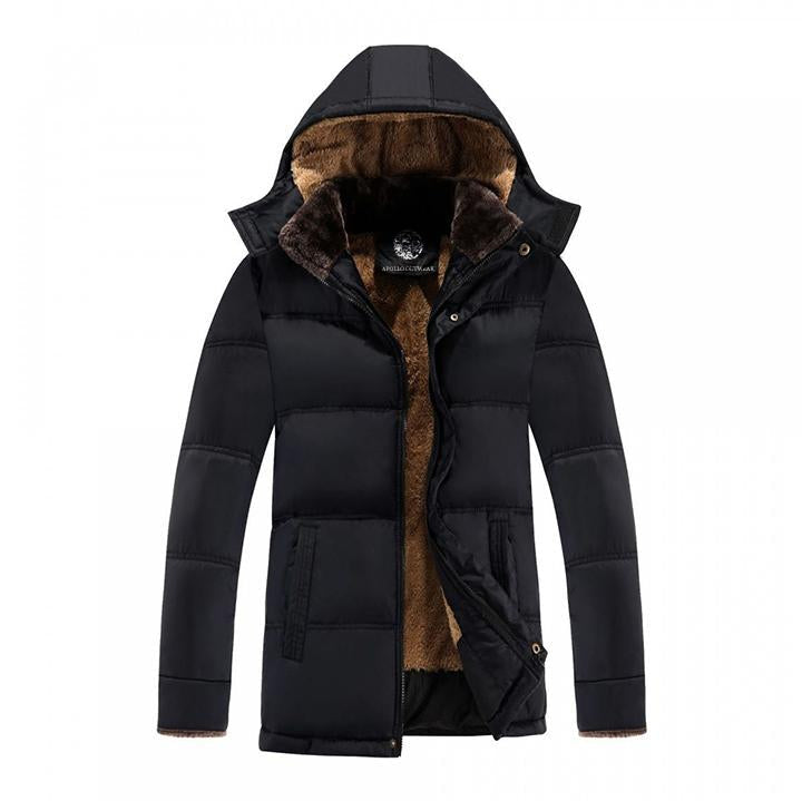 Stylish Fleece Parka Winter Coat Modern Design