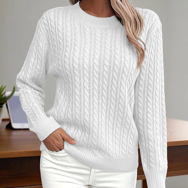Stylish women's sweater with texture