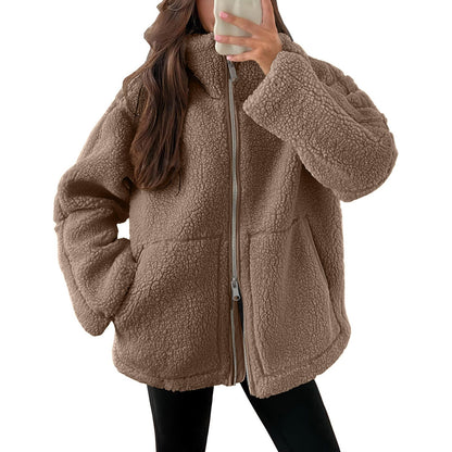 Soft Women's Teddy Look Wool Jacket