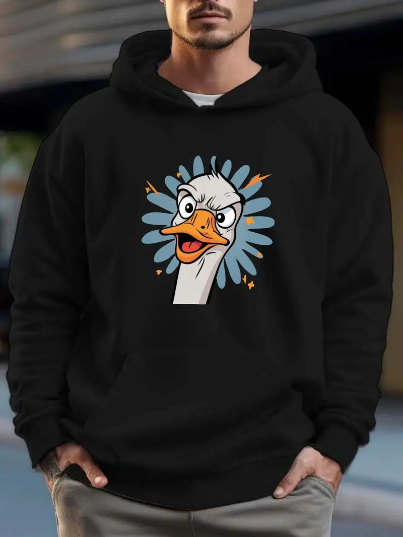 Men's Hoodie Duck Design Funny