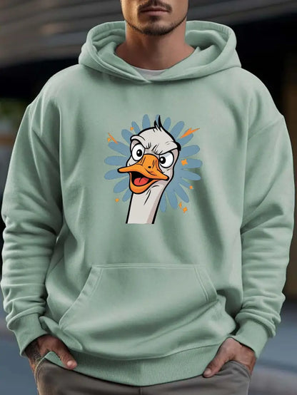 Men's Hoodie Duck Design Funny