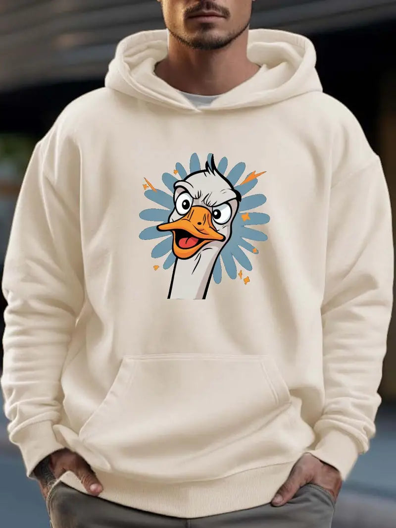 Men's Hoodie Duck Design Funny
