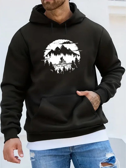 Cool Biker Hoodie Men's Streetwear Design