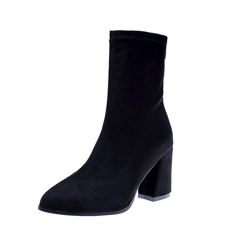 Women's Ankle Boots High Heels Elegant Design