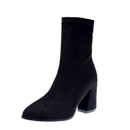 Women's Ankle Boots High Heels Elegant Design