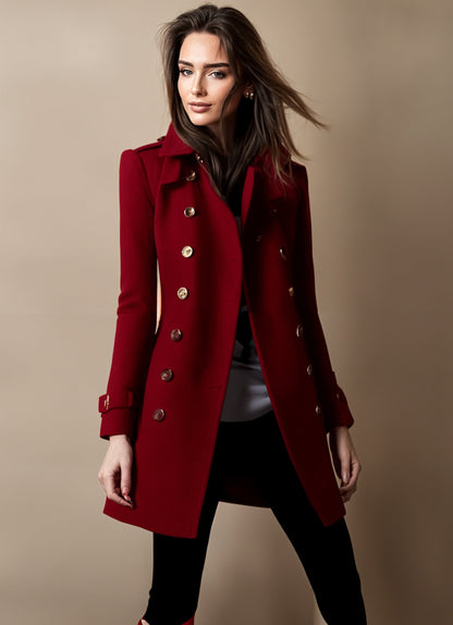 Stylish women's jacket with buttons Trendy