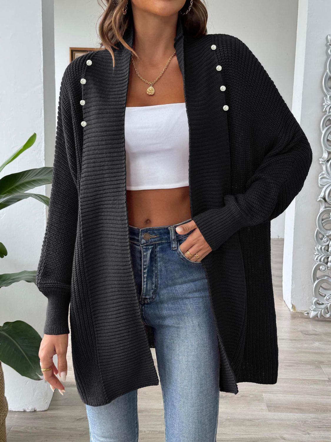 Elegant Cardigan for Women Loose Fit