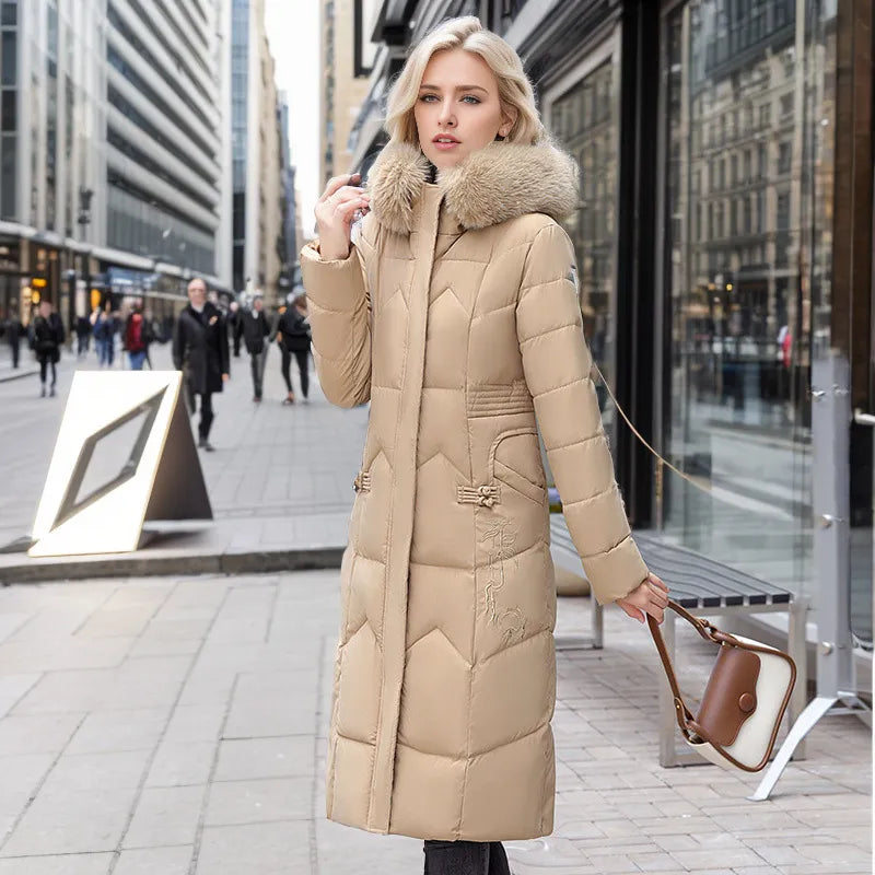 Elegante Winterjacke Lang Damen