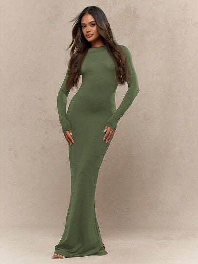 Elegant Maxi Dress Women Stylish Long
