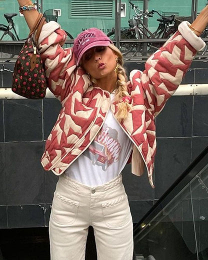 Colorful Women's Vintage Style Jacket