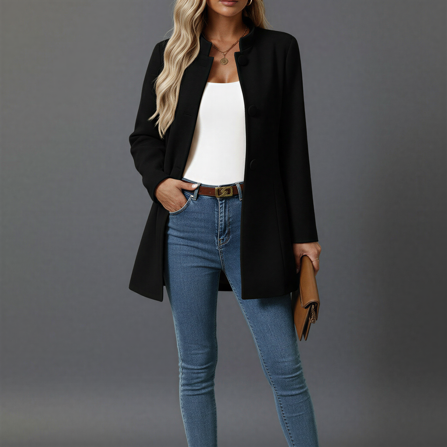 Women's A-Line Fashionable Winter Coat