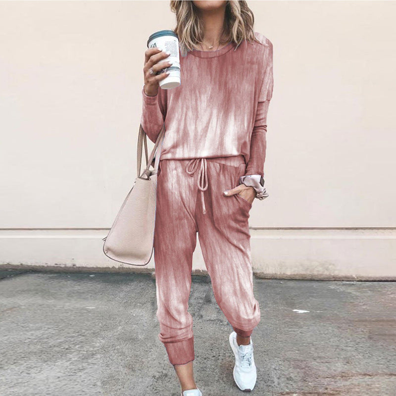 Damen Sweatpants-Set Sternen-Muster Elastisch Bequem