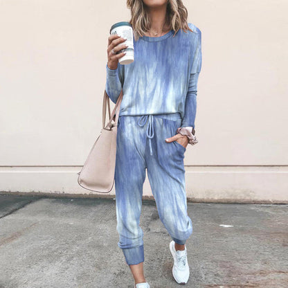 Damen Sweatpants-Set Sternen-Muster Elastisch Bequem