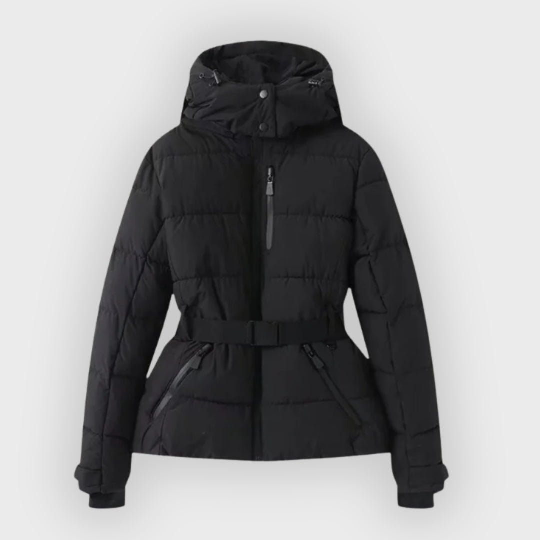 Women's Stylish Belted Puffer Jacket