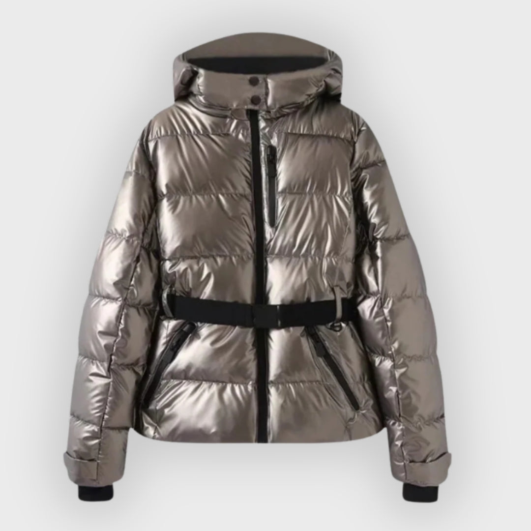 Women's Stylish Belted Puffer Jacket