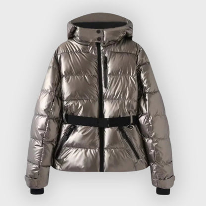 Women's Stylish Belted Puffer Jacket
