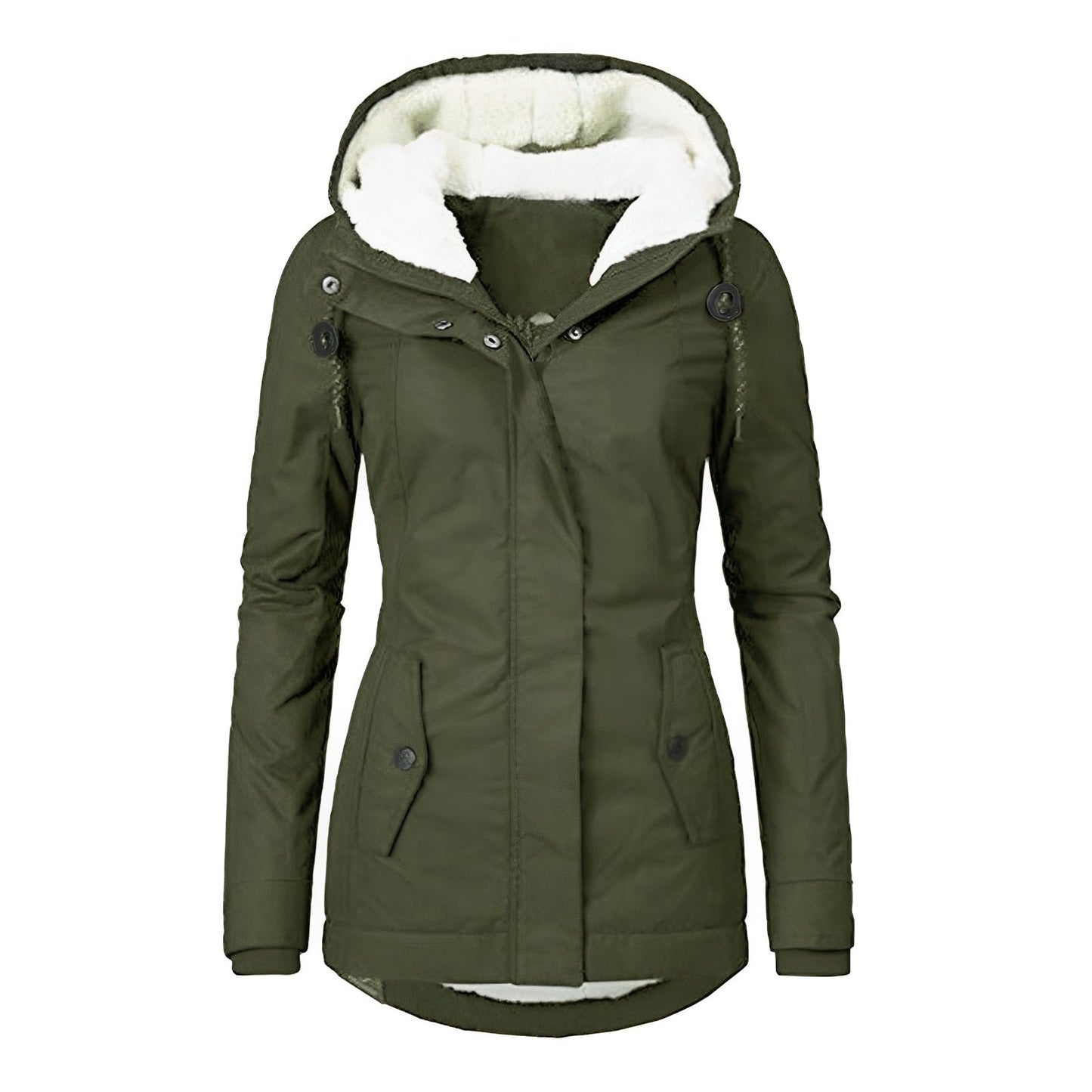 Women's Warm Plush Hooded Winter Jacket