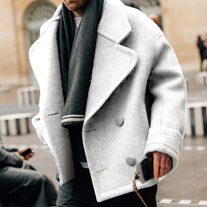 Men's Wool Coat Comfortable Loose Fit