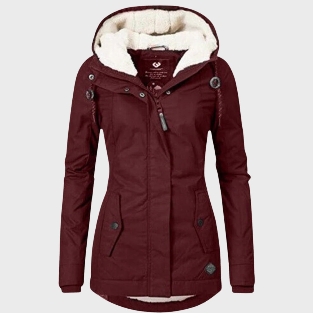 Stylish Cotton Coat With Hood