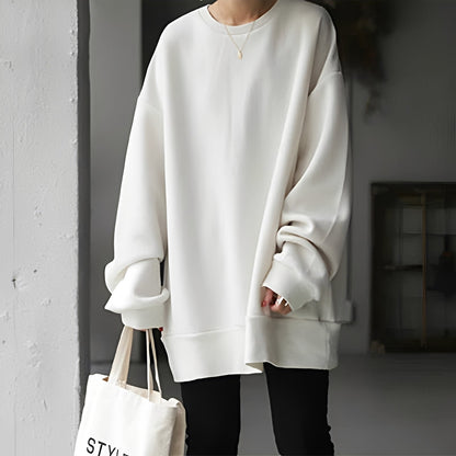 Damen Pullover Locker Schultern Bequem