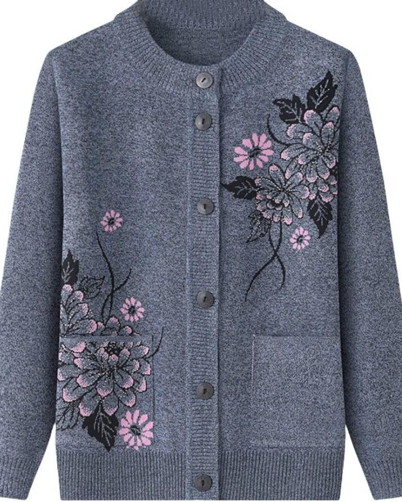 Floral Print Cardigan for Women