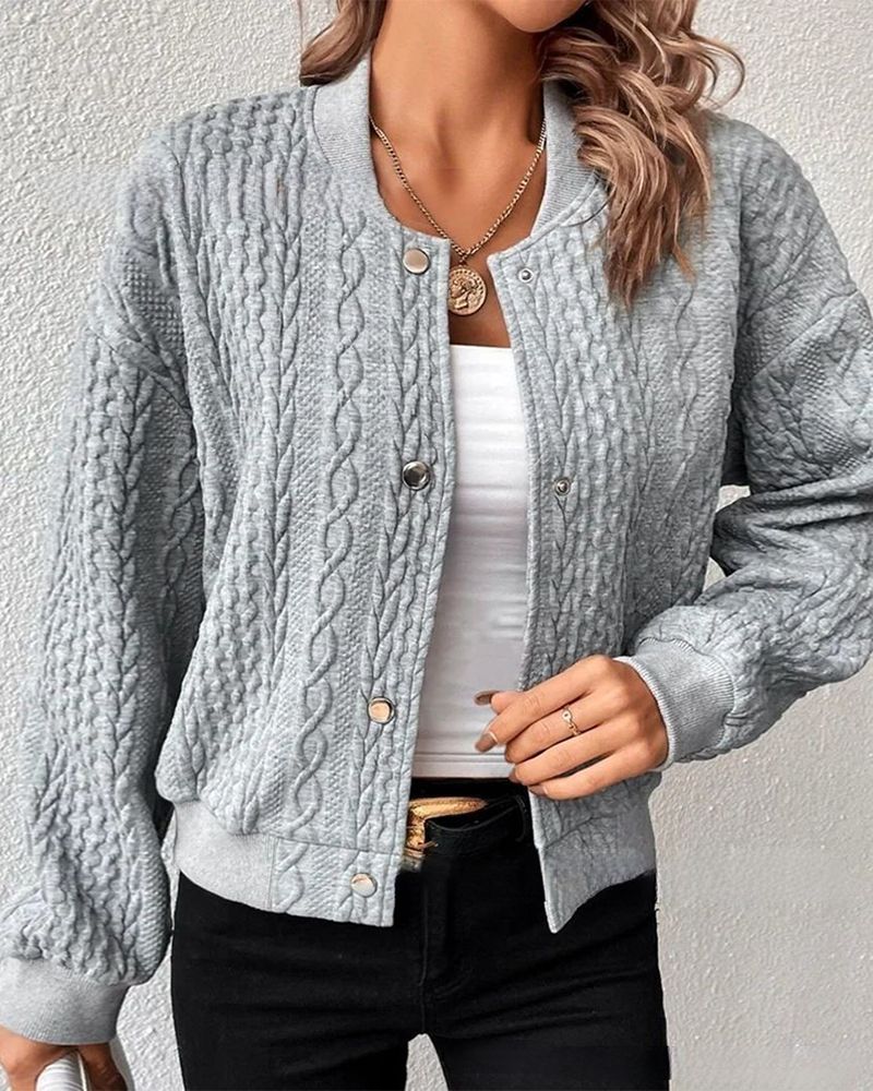 Elegant Women's Modern Button Cardigan